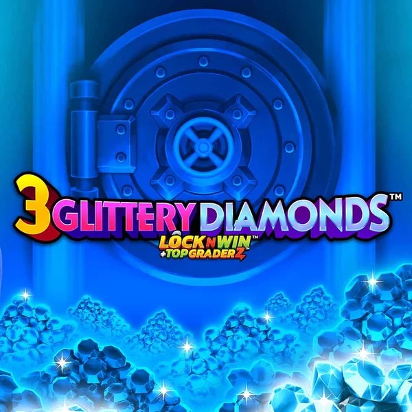 3 Glittery Diamonds logo – Slots by PearFiction Studios at Lamabet Casino