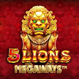5 Lions Megaways by Pragmatic Play, showcased at lamabets.eu – game logo