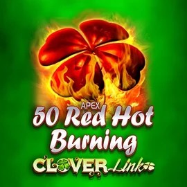 Enjoy 50 Red Hot Burning Clover Links by Novomatic – logo hosted on lamabets.eu