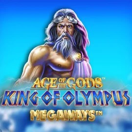 Age Of The Gods: King of Olympus Megaways logo by Origins at Lamabet Casino