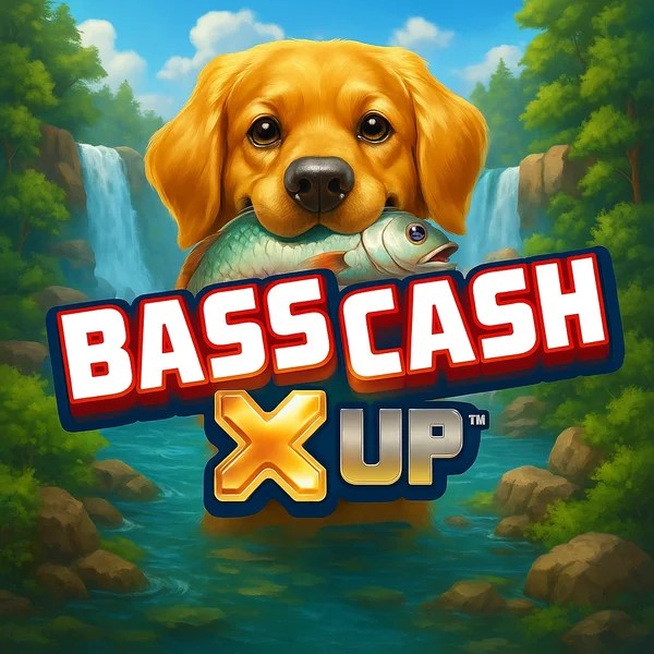 Bass Cash X UP game by Alchemy Gaming – logo hosted on Lamabet Casino