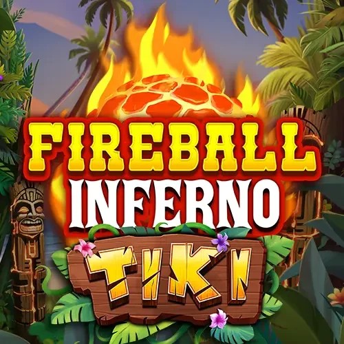 Official Slots logo: Fireball Inferno Tiki by NetEnt at Lamabet Casino