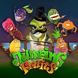 Jumping Fruits slot visual from Wazdan available on lamabets.eu