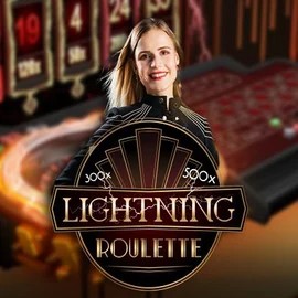 Official Live Casino logo: Lightning Roulette by Evolution at Lamabet Casino