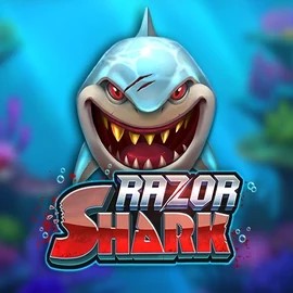 Razor Shark logo – Slots by Push Gaming at Lamabet Casino