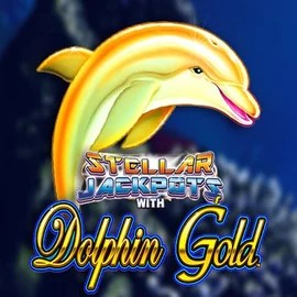 Dolphin Gold with Stellar Jackpots logo by Lightning Box Game Lamabet Casino