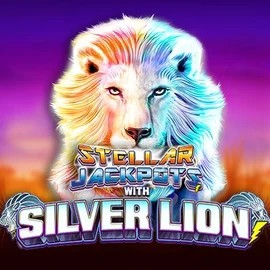 Stellar Jackpots with Silver Lion logo by Lightning Box Game at Lamabet Casino