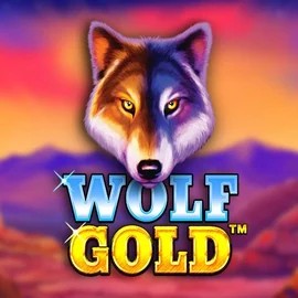 Wolf Gold logo by Pragmatic Play at Lamabet Casino